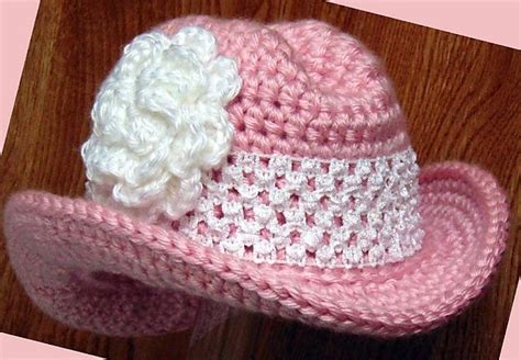 Single Strand Baby Cowboy-Cowgirl Hat pattern by Marcia Peterson | Crochet baby, Crochet hats ...