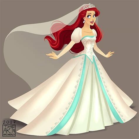 Disney Princess Ariel Wedding Dress Movie