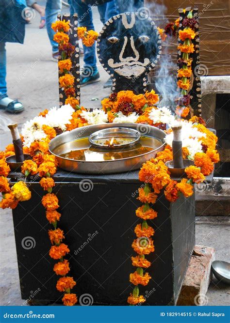 Indian God Shani Dev Temple at Road Side in Old Delhi, India, Old ...