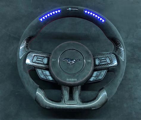 2015-2022 Custom Carbon Fiber Alcantara Racing Inspired Mustang Steering Wheel – ExoticPonyMods