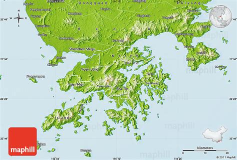 Physical Map of New Territories