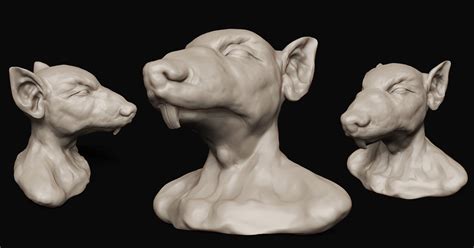 ArtStation - Human-Rat hybrid speedsculpt