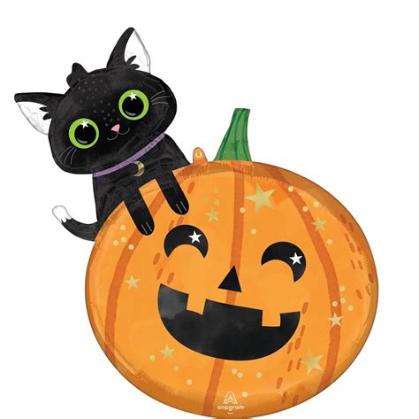 29" Halloween Cat & Pumpkin - Hico Distributing of Colorado