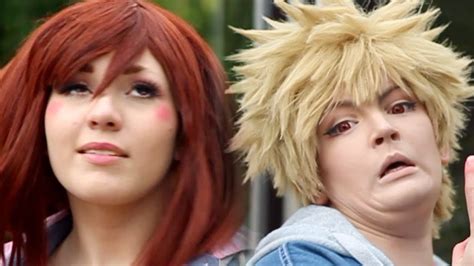 The UGLY SIDE of Kacchako | My Hero Academia Cosplay BLOOPERS - YouTube