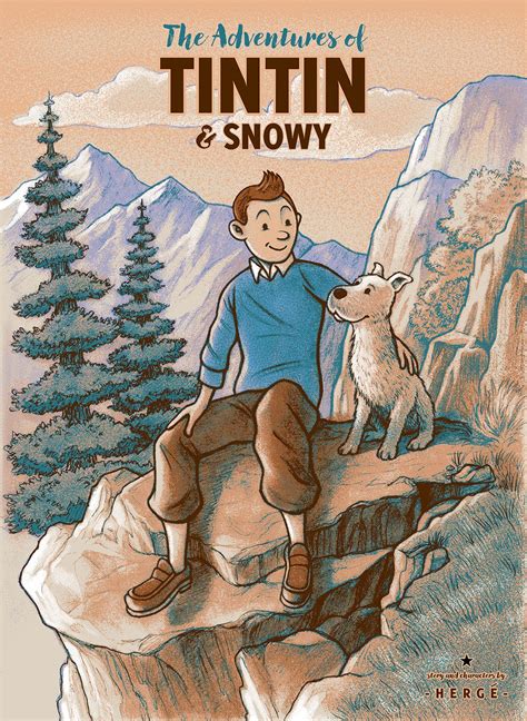 Tintin & Snowy by C.A. Martin | Tintin, Snowy, Pop culture art