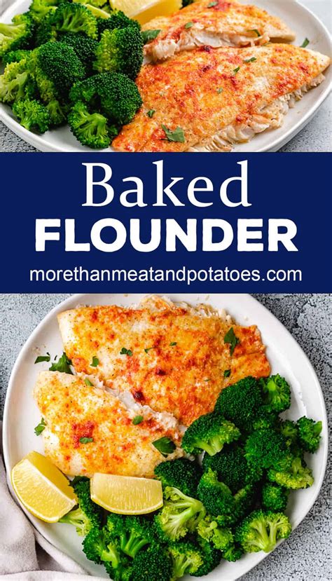 Baked Flounder with Lemon Garlic and Butter - More Than Meat And Potatoes