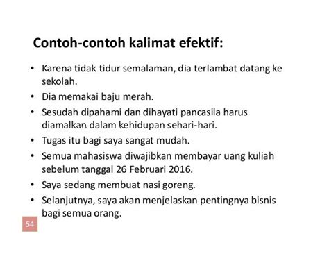 Contoh Kalimat Tidak Efektif Menjadi Kalimat Efektif – Berbagai Contoh