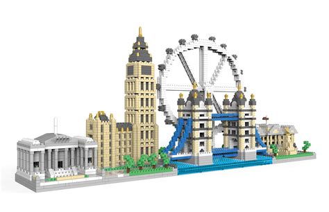 Buy dOvObArchitecture London Skyline Collection Micro Mini Blocks Set ...