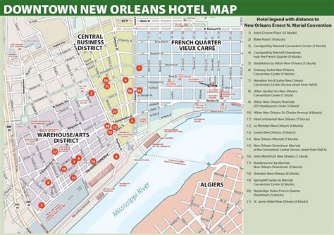 Map Of Hotels In New Orleans - Maps For You