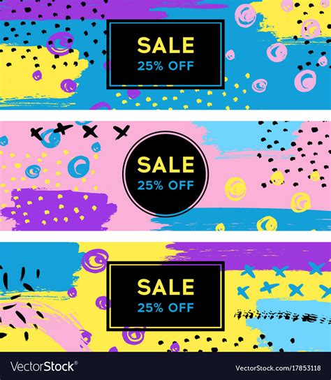 Set of sale banners design Royalty Free Vector Image