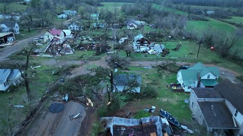 Aerial View: Homes Destroyed, Vehicles Tossed, Trees Downed - Videos ...