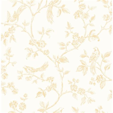 Advantage Ray Light Yellow Bird Trail Light Yellow Wallpaper Sample 2813-24973SAM - The Home Depot