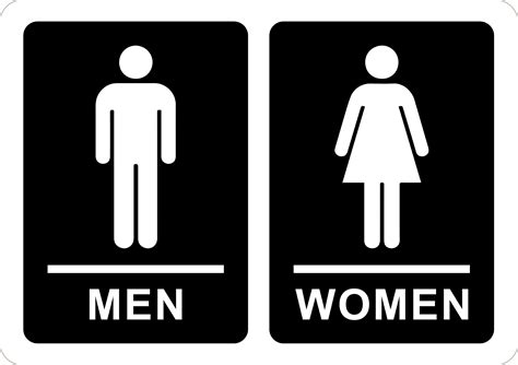 Men Women Toilet Sign