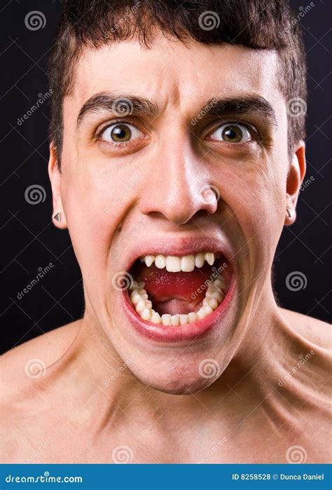 Scream Of Shocked And Scared Man Royalty Free Stock Photos - Image: 8258528