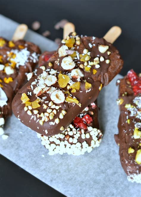 Chocolate popsicle with Chia Seeds |Healthy popsicles - Sweetashoney