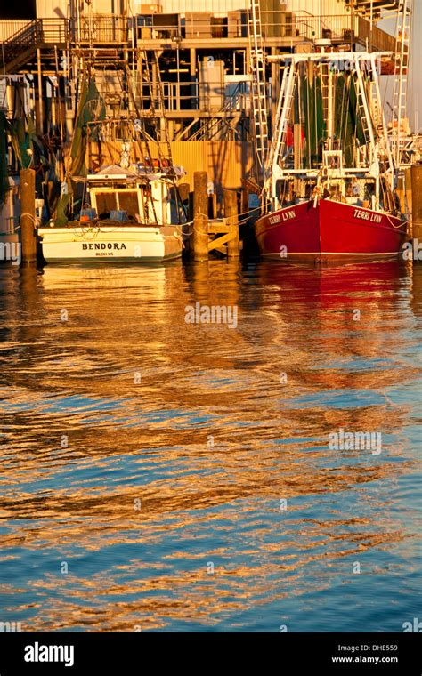 Mississippi Gulf Coast commercial fishing boats in marina at Biloxi Stock Photo - Alamy