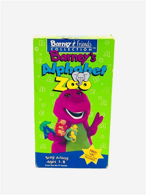 Barney's Alphabet Zoo Sing Along VHS Tape / Barney the | Etsy | Barney the dinosaurs, Barney ...