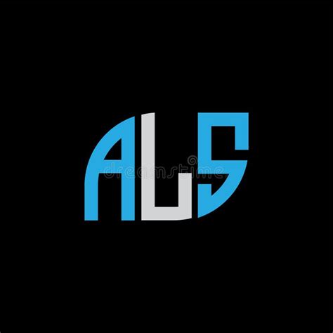 ALS Letter Logo Design on Black Background.ALA Creative Initials Letter Logo Concept Stock ...