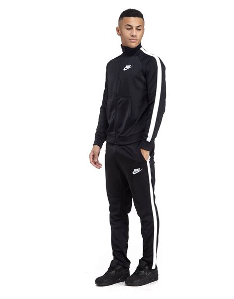 Nike Synthetic Season Poly Tracksuit in Black/White (Black) for Men - Lyst