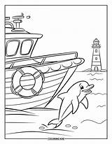 70  Desenhos De Barcos Para Colorir Crianças E Adultos PDFs sketch template