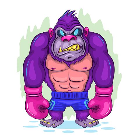 Cartoon Gorilla Boxer. by andreykeno on DeviantArt