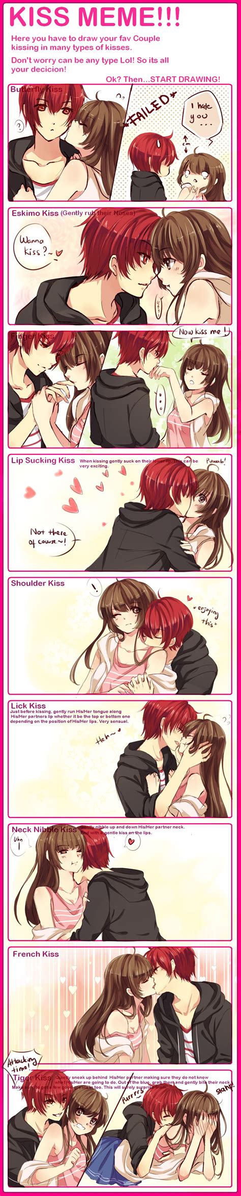 Kiss Meme with HUSBUUU by Hachiimi on DeviantArt Manga Couples, Couple ...