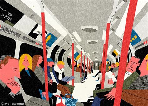 On the Tube, London | London art print, Illustration art, Illustration ...