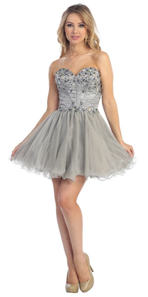 Silver Sequin Dress Picture Collection | DressedUpGirl.com