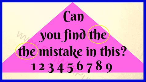 Spot the Mistake: Picture Brain Teaser and Answer