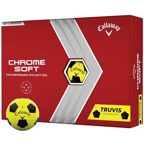 Callaway Chrome Soft Truvis Yellow / Black | Golf Shop Golf Shop