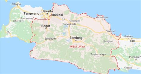 Peta Jawa BARAT Lengkap HD (Google Map)