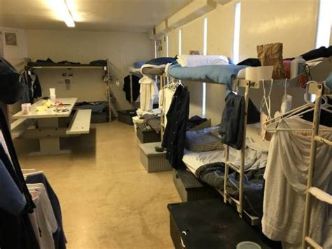 A prison cell shared by 12 inmates at Florence McClure Women’s ...