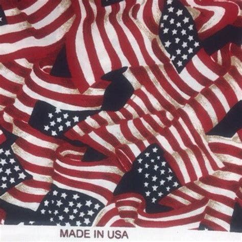 100 % Cotton American Flag Fabric By The Yard Made In USA | Etsy