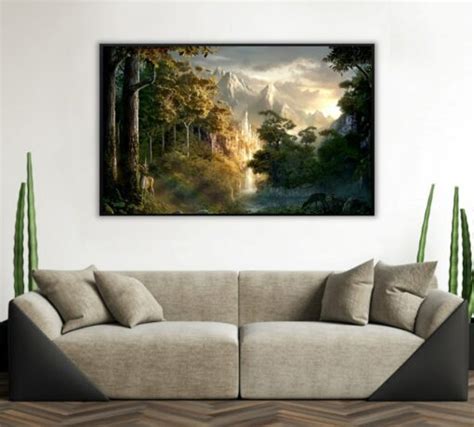 Rivendell landscape wall art - view more Lord of the Rings artwork