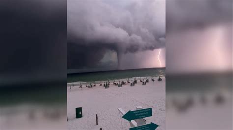 Massive tornadic waterspout filmed off coast of Florida | CNN