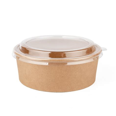 Kraft Salad Bowl + Lid – Gulf East Paper & Plastic Industries LLC