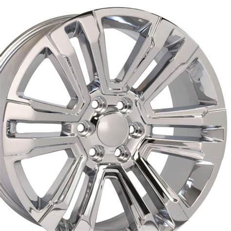 22" New 2018 Fits GMC Denali Wheels Chevy 1500 Chrome Set of 4 22x9 ...