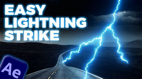 EASIEST Lightning Strike effect - After Effects - YouTube