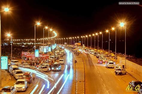 Nile street at night, Khartoum شارع النيل ليلاً، الخرطوم #السودان (By ...