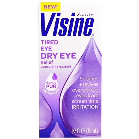 Visine, Tired Eye Dry Eye Relief, Sterile, 1/2 fl oz (15 ml) - iHerb