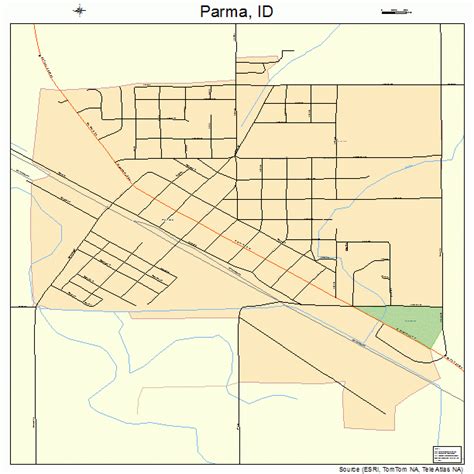 Parma Idaho Street Map 1660940