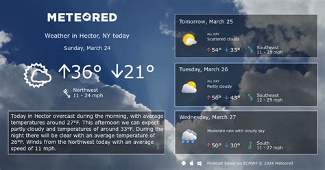 Hector, NY Weather 14 days - Meteored