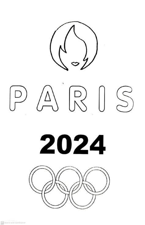 Paris 2024 Logo Blanc - Hynda Laverna