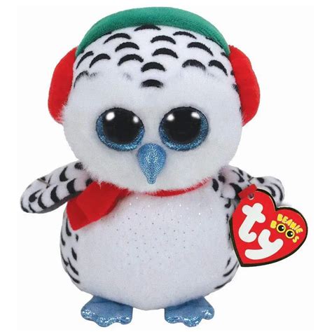 15cm Ty Beanie Boos Collection 6" Nester the Owl Original Style with Ty Heart Tags Stuffed Doll ...