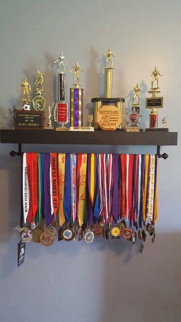 1000+ images about Displaying medals/trophies on Pinterest | Trophy display, Curtain rods and ...