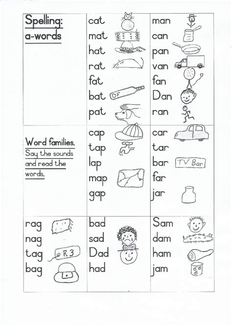 grade 1 word families a words 19 fun pages teacha - grade 1 word families a words 19 fun pages ...