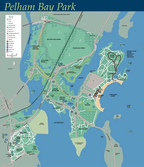 a map of pelican bay park showing the location of various parks and ...