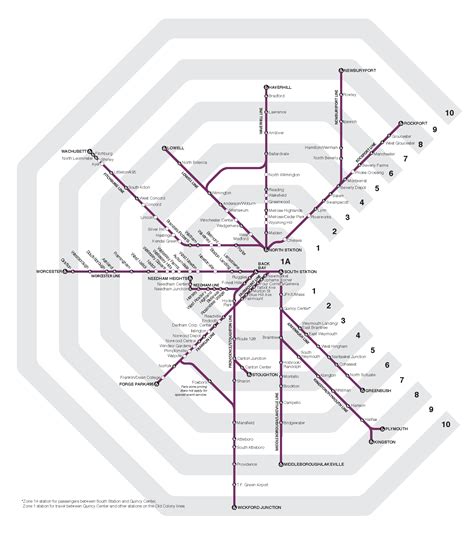 Commuter Rail Fare Zones | Commuter Rail Fares | MBTA