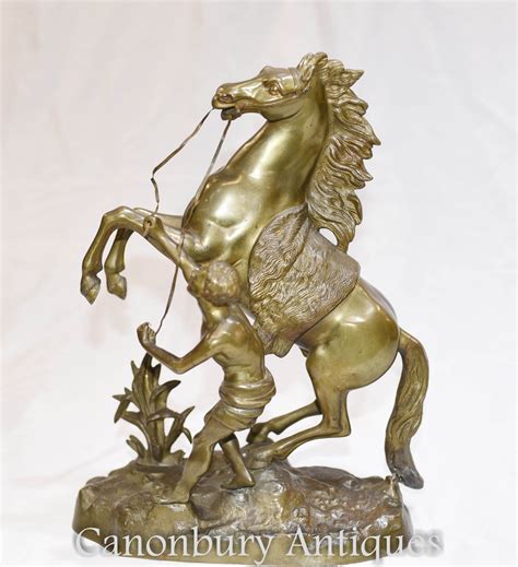 Antique Bronze Marley Horse Statue - Classical French