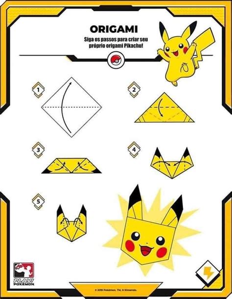 Instruções Origami, Origami Design, Origami Crafts, Paper Crafts Diy, Pokemon Themed Party ...